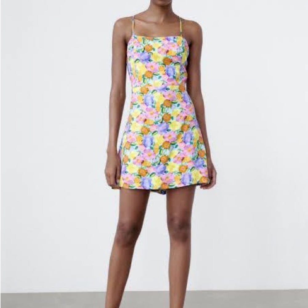 Zara Floral Multicolor Women's Dress/Romper